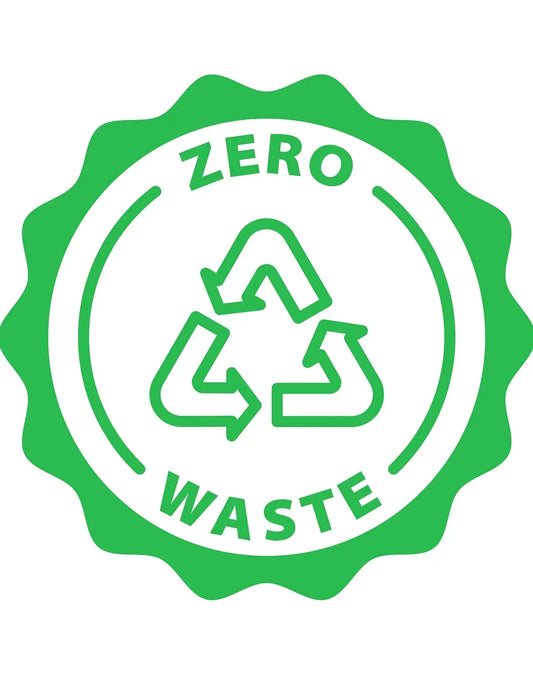 Green zero waste symbol with recycling arrows, eco-friendly resin wall art concept, epoxy resin wall decor